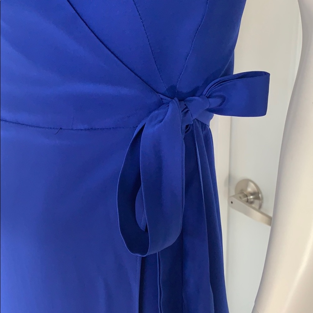 NWT Amanda Uprichard Royal Blue Wrap Maxi M - Picture 8 of 13